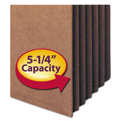 SMD74390 - Smead™ Redrope TUFF® Pocket Drop-Front File Pockets with Fully Lined Gussets