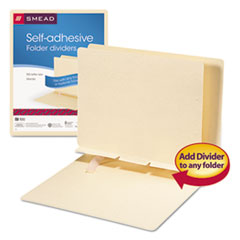 SMD68021 - Smead™ Self-Adhesive Folder Dividers for Top/End Tab Folders