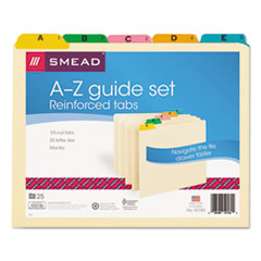 SMD50180 - Smead™ Alphabetic Top Tab Indexed File Guide Set