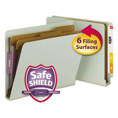 SMD26810 - Smead™ End Tab Pressboard Classification Folders With SafeSHIELD® Coated Fasteners