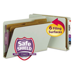 SMD29810 - Smead™ End Tab Pressboard Classification Folders With SafeSHIELD® Coated Fasteners