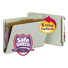SMD29800 - Smead™ End Tab Pressboard Classification Folders With SafeSHIELD® Coated Fasteners
