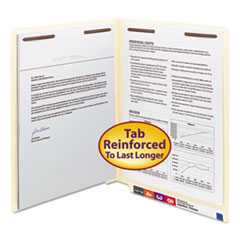 SMD34115 - Smead™ Manila End Tab Fastener Folders with Reinforced Tabs