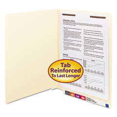 SMD34110 - Smead™ Manila End Tab Fastener Folders with Reinforced Tabs