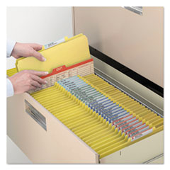 SMD18734 - Smead™ Four-Section Colored Pressboard Top Tab Classification Folders with SafeSHIELD® Coated Fasteners