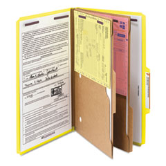 SMD19084 - Smead™ Six-Section Pressboard Top Tab Pocket-Style Classification Folders with SafeSHIELD® Coated Fasteners