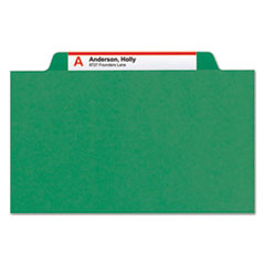 SMD19097 - Smead™ Eight-Section Colored Pressboard Top Tab Classification Folders with SafeSHIELD® Coated Fasteners