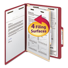 SMD13703 - Smead™ Colored Top Tab Classification Folders with SafeSHIELD® Coated Fasteners