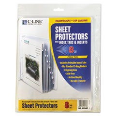 CLI05587 - C-Line® Sheet Protectors with Index Tabs