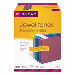 SMD64056 - Smead™ Colored Hanging File Folders with 1/5 Cut Tabs