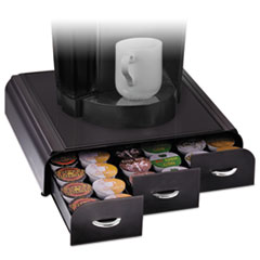 EMSTRY01BLK - Mind Reader Anchor Triple Drawer Single-Serve Coffee Organizer