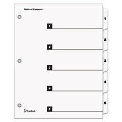 CRD60533 - Cardinal® QuickStep® OneStep® Printable Table of Contents and Dividers