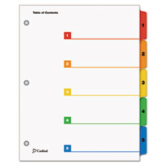 CRD60518 - Cardinal® OneStep® Printable Table of Contents and Dividers