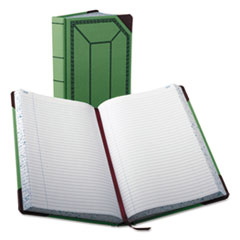 BOR6718500R - Boorum & Pease® Record and Account Book with Green and Red Cover