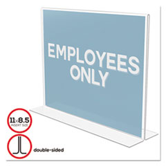 DEF69301 - deflecto® Double-Sided Sign Holder