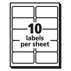 AVE8663 - Avery® Matte Clear Easy Peel® Mailing Labels with Sure Feed® Technology