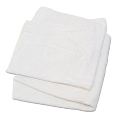Hospeco Woven Terry Rags, White, 15