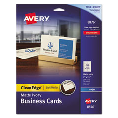 AVE8876 - Avery® Premium Clean Edge® Business Cards