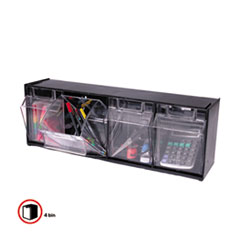 DEF20404OP - deflecto® Tilt Bin® Interlocking Multi-Bin Storage Organizer