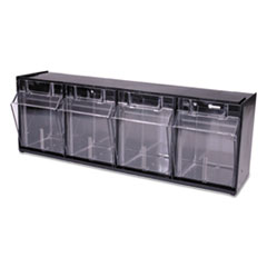 DEF20404OP - deflecto® Tilt Bin® Interlocking Multi-Bin Storage Organizer