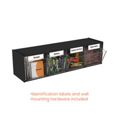 DEF20404OP - deflecto® Tilt Bin® Interlocking Multi-Bin Storage Organizer