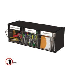 DEF20304OP - deflecto® Tilt Bin® Interlocking Multi-Bin Storage Organizer