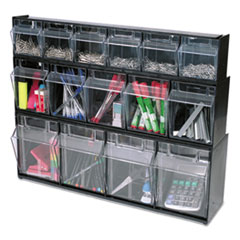 DEF20504OP - deflecto® Tilt Bin® Interlocking Multi-Bin Storage Organizer