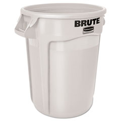 RCP2632WHI - Rubbermaid® Commercial Vented Round Brute® Container