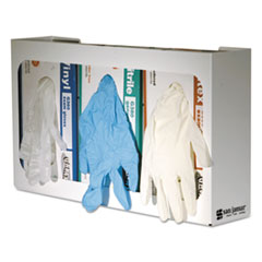 SJMG0804 - San Jamar® White Enamel Disposable Glove Dispenser, Three-Box