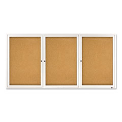 QRT2366 - Quartet® Enclosed Indoor Cork Bulletin Board with Hinged Doors