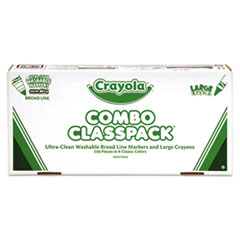 Crayola 8-Color Crayons/Markers Combo Classpack