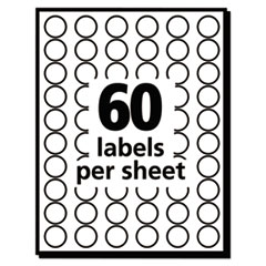 AVE05052 - Avery® Handwrite Only Self-Adhesive Removable Round Color-Coding Labels