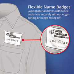 AVE8395 - Avery® Flexible Adhesive Name Badge Labels