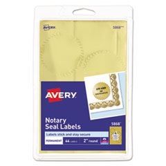 AVE05868 - Avery® Printable Gold Foil Seals