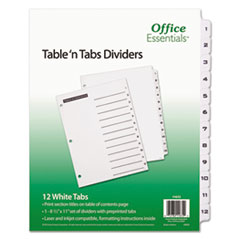 AVE11672 - Office Essentials™ Table 'n Tabs® Dividers