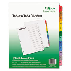 AVE11673 - Office Essentials™ Table 'n Tabs® Dividers
