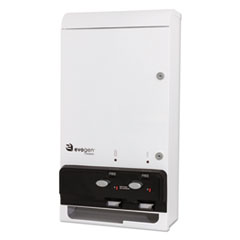 Hospeco Evogen Feminine Hygiene Dispenser, Metal, 14 x 7.75 x 26.25, White/Black
