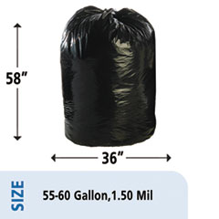 STOT3658B15 - Stout® by Envision™ Total Recycled Content Plastic Trash Bags