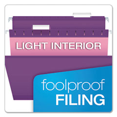 PFX415315VIO - Pendaflex® Colored Reinforced Hanging Folders