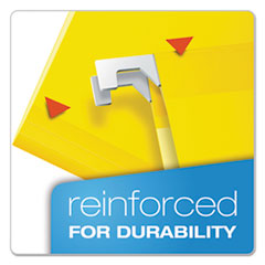 PFX415315YEL - Pendaflex® Colored Reinforced Hanging Folders