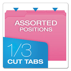 PFXR15213PIN - Pendaflex® Double-Ply Reinforced Top Tab Colored File Folders