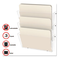 DEF63601RT - deflecto® Unbreakable DocuPocket® Wall File