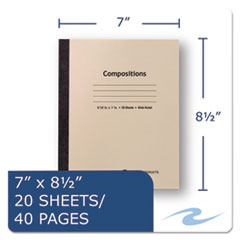 ROA77340 - Roaring Spring® Stitched Cover Composition Book