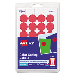 AVE05466 - Avery® Printable Self-Adhesive Removable Color-Coding Labels