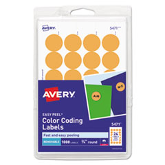 AVE05471 - Avery® Printable Self-Adhesive Removable Color-Coding Labels