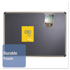 QRTB363T - Quartet® Prestige® Euro™ Style Black Embossed Foam Bulletin Board