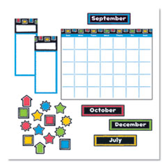 TEPT8392 - TREND® Bold Strokes Wipe-Off® Calendar Bulletin Board Set
