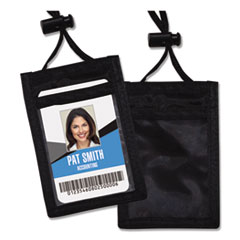 AVT75453 - Advantus ID Badge Holders With Convention Neck Pouch