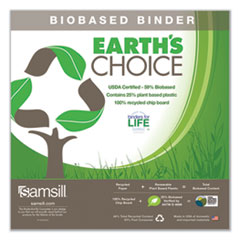 SAM17365 - Samsill® Earths Choice™ Plant-Based Economy Round Ring View Binders