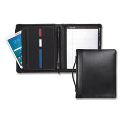 SAM15540 - Samsill® Regal™ Leather Zipper Binder with Handle & iPad® Pocket